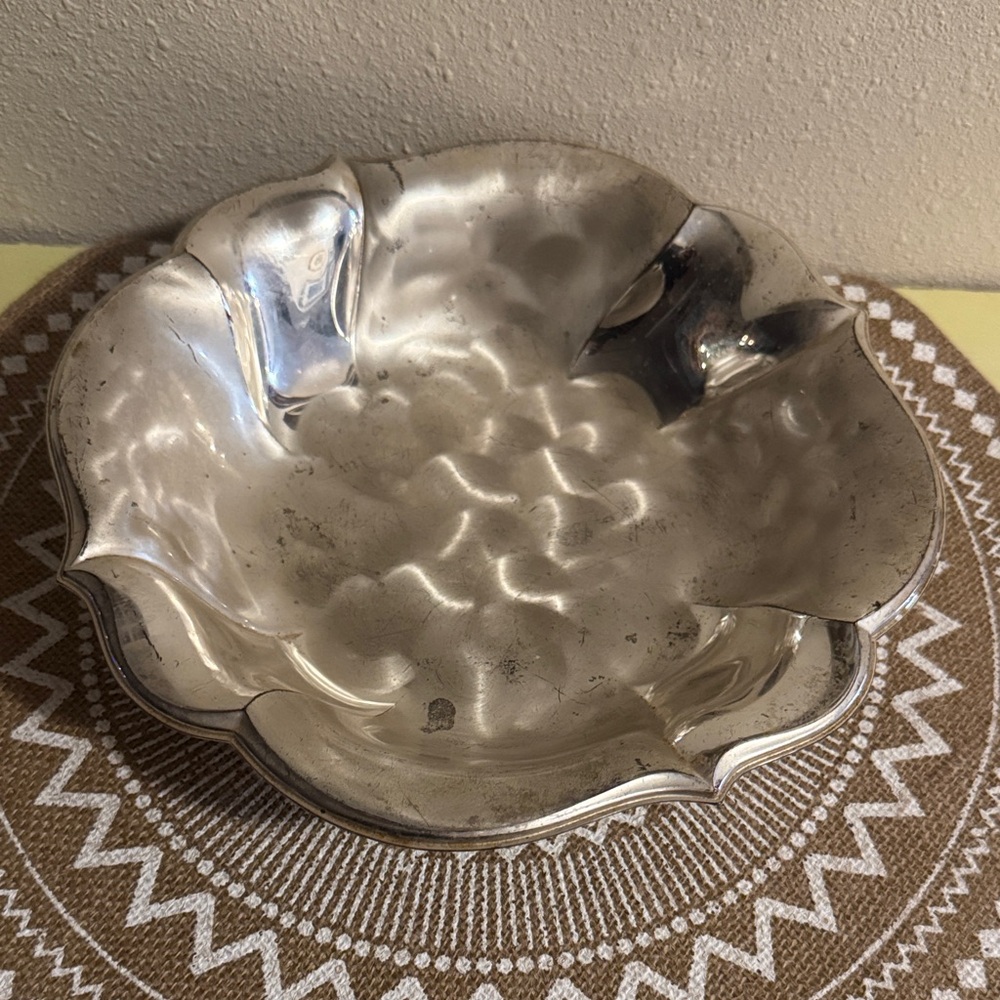 WMF-Ikora Germany Scalloped Silver Plated Footed Decorative Bowl candy dish